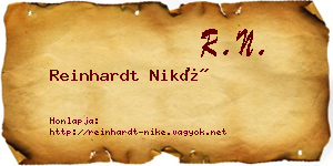 Reinhardt Niké névjegykártya
